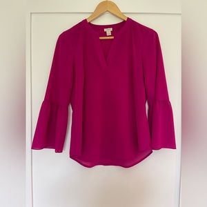 J. Crew bell sleeve blouse